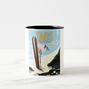 Taos New Mexico Skipposter Zweifarbige Tasse
