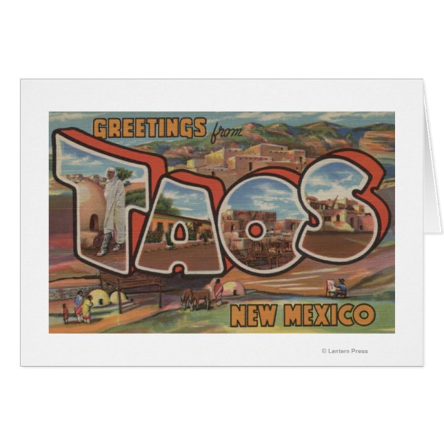 Taos, Nouveau-MexiqueGrandes lettres ScènesTaos, N (Devant horizontal)