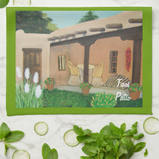 Taos Patio ~ Landschaft Küchentuch