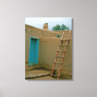 Taos Pueblo New Mexico Fotografie Canvas Print