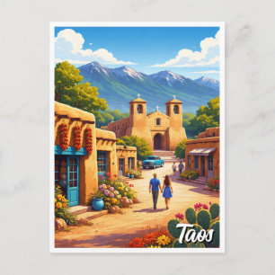 Taos Pueblo New Mexico Postkarte