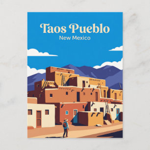 Taos Pueblo USA -> Taos Pueblo USA Postkarte