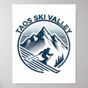 Taos Ski Valley Skigebiet Wintersport Neuseeland Poster