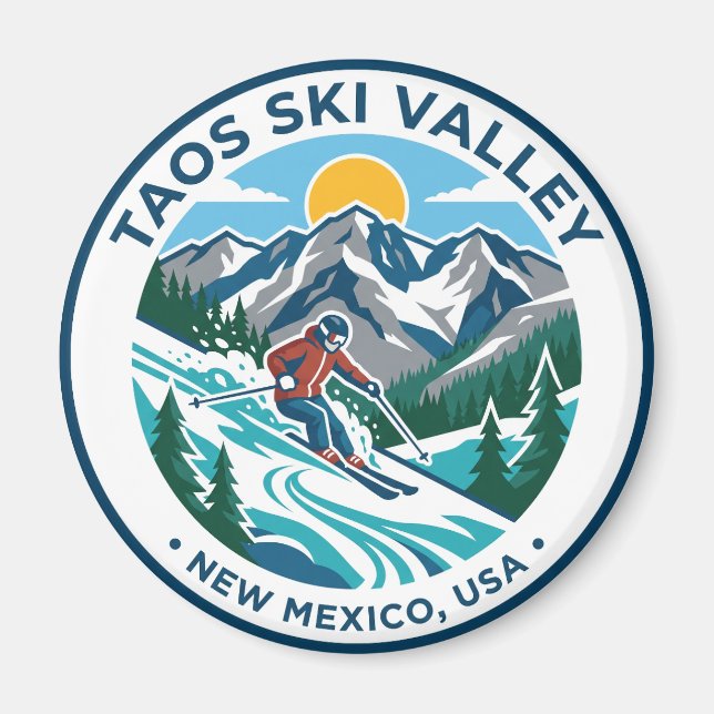 Taos Ski Valley USA Magnet (Vorne)