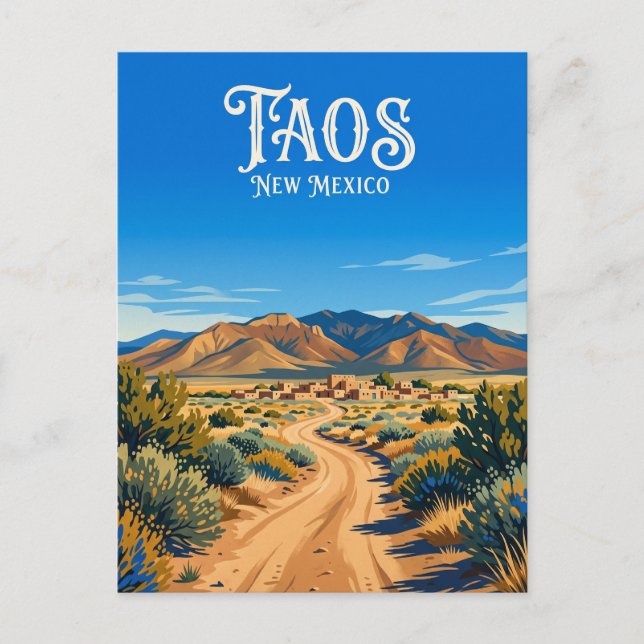 Taos USA Postkarte (Vorderseite)
