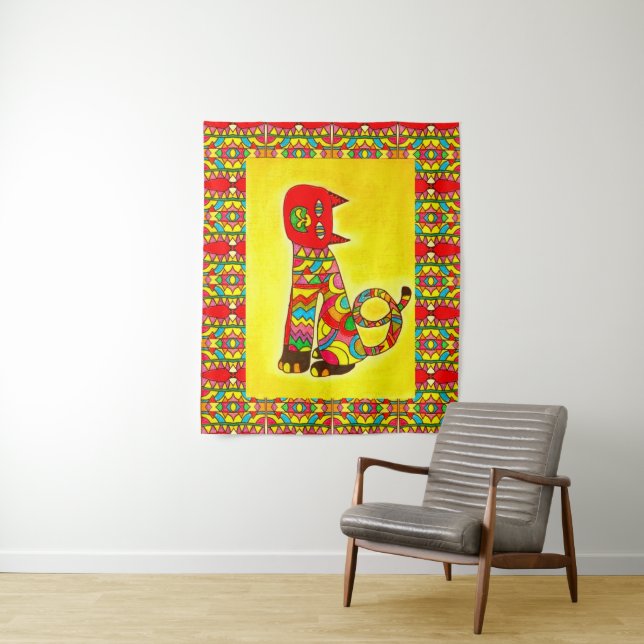 Tap 029 -Chat- Tapisserie (En situation)