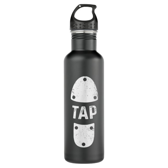 Tap Dancer Shoe Tap Dance Edelstahlflasche (Vorderseite)