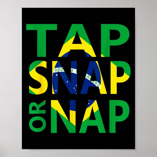 Tap Snap oder Nap - Brasilianisches Jiu Jitsu und Poster (Vorne)
