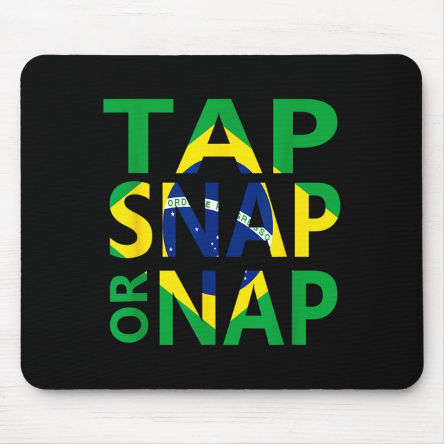 Tap Snap oder Nap - Brazilian Jiu Jitsu und Mousepad (Vorne)