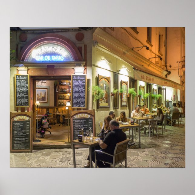 Tapas-Bar und Restaurant Poster (Vorne)