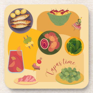 Tapas-Zeit Getränkeuntersetzer
