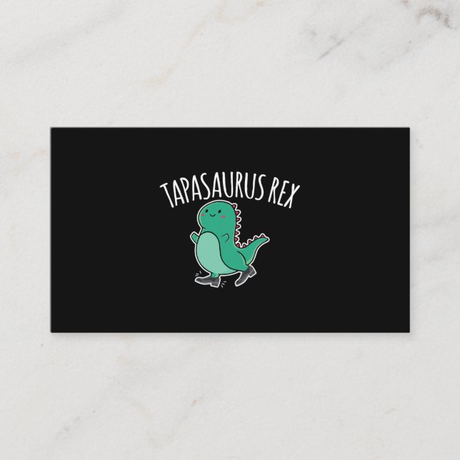 Tapasaurus Rex Stich Dance Dinosaur Dino Visitenkarte (Vorderseite)
