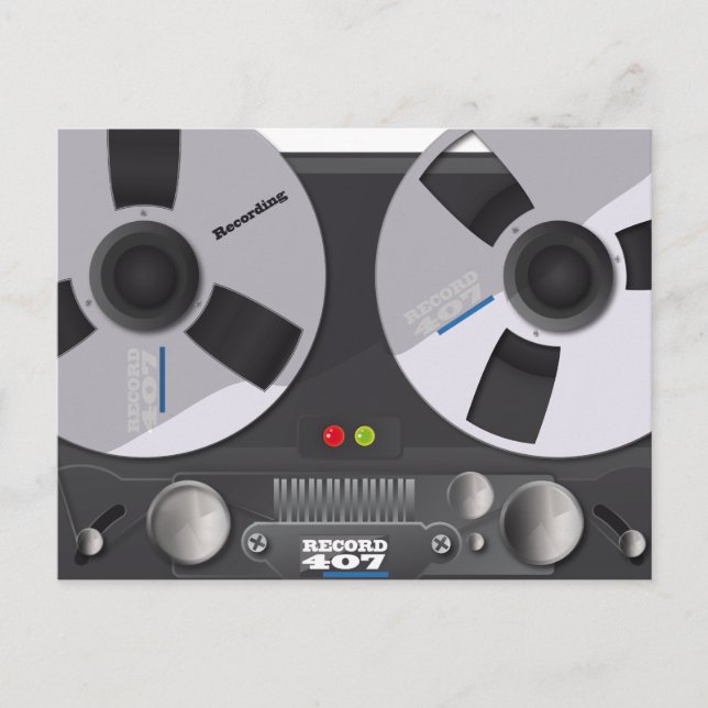 Tape Deck Recorder Postkarte (Vorderseite)