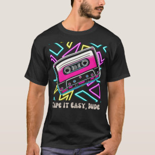 Tape It Easy, Typ - Retro Music Lover T-Shirt