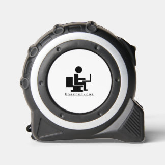 Tape Measure black on white Maßband