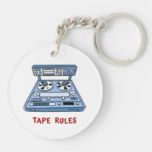 Tape Rules Schlüsselanhänger für Studio Recording