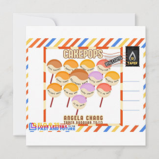 Taper:CakePops Hallo von ELO2025 Feiertagskarte