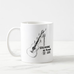 Taper la vie – Tasse à guitare minimaliste