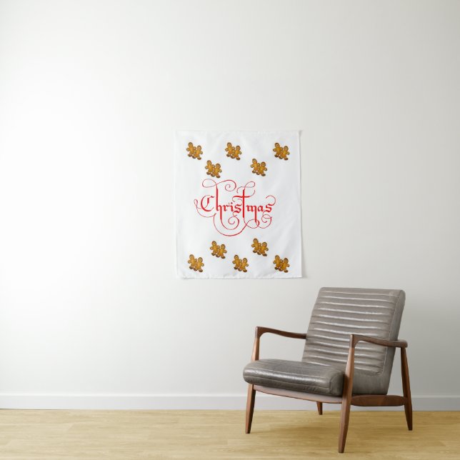 Tapestries Christmas Gingerbread Man Wandteppich (Beispiel)