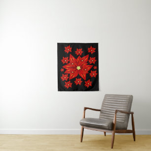 Tapestries Poinsettia Wandteppich