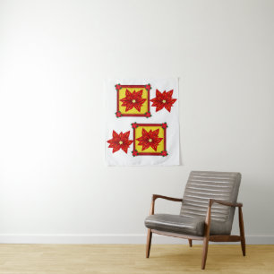 Tapestries Poinsettia Wandteppich