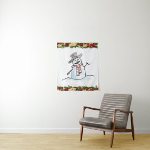 Tapestries Snowman Wandteppich
