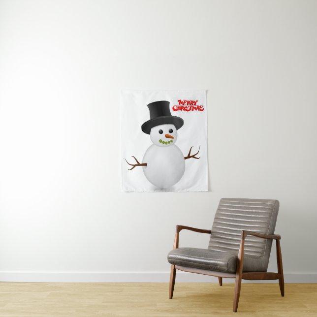 Tapestries Snowman Wandteppich (Beispiel)