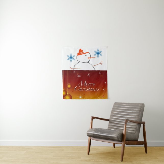 Tapestries Snowman Wandteppich (Beispiel)
