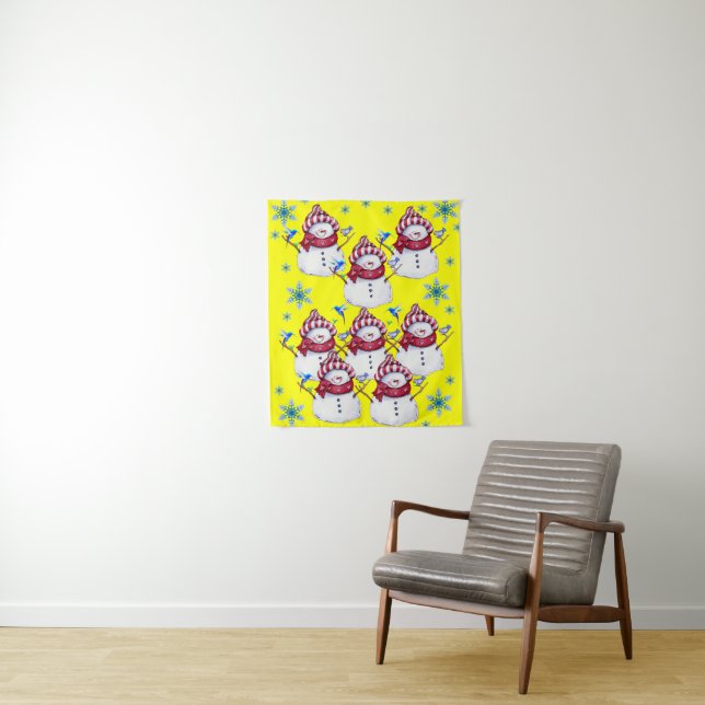 Tapestries Snowman Wandteppich (Beispiel)
