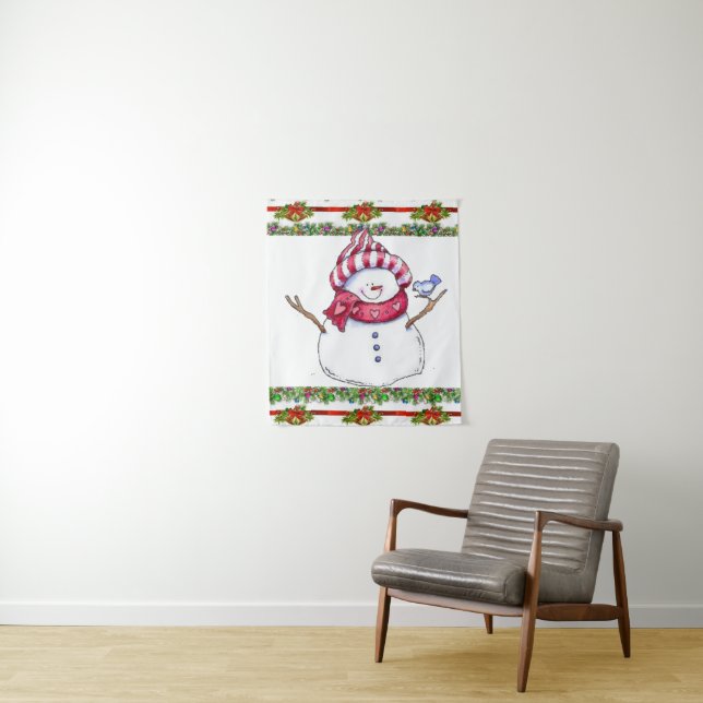 Tapestries Snowman Wandteppich (Beispiel)