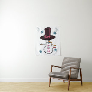 Tapestries Snowman Wandteppich