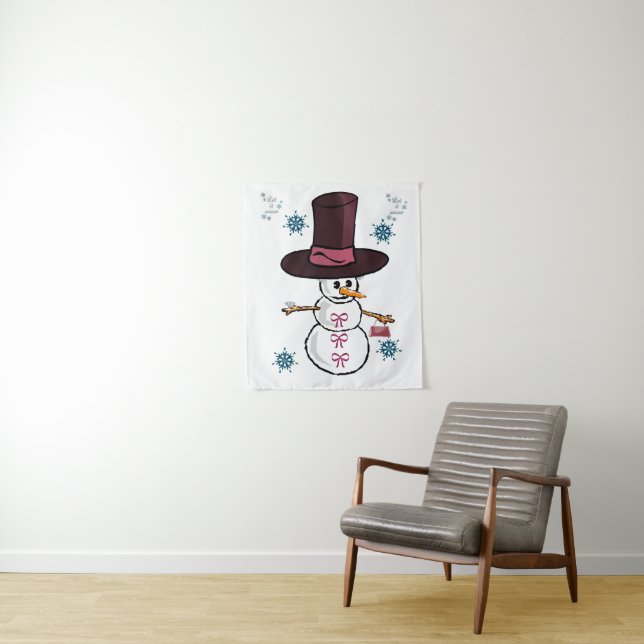 Tapestries Snowman Wandteppich (Beispiel)