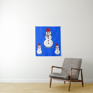 Tapestries Snowman Wandteppich
