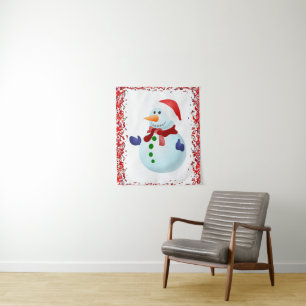 Tapestries Snowman Wandteppich