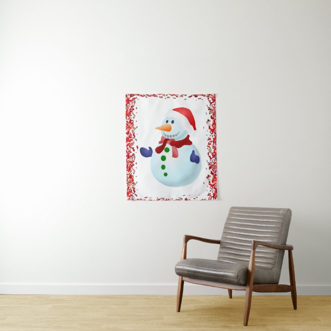 Tapestries Snowman Wandteppich (Beispiel)