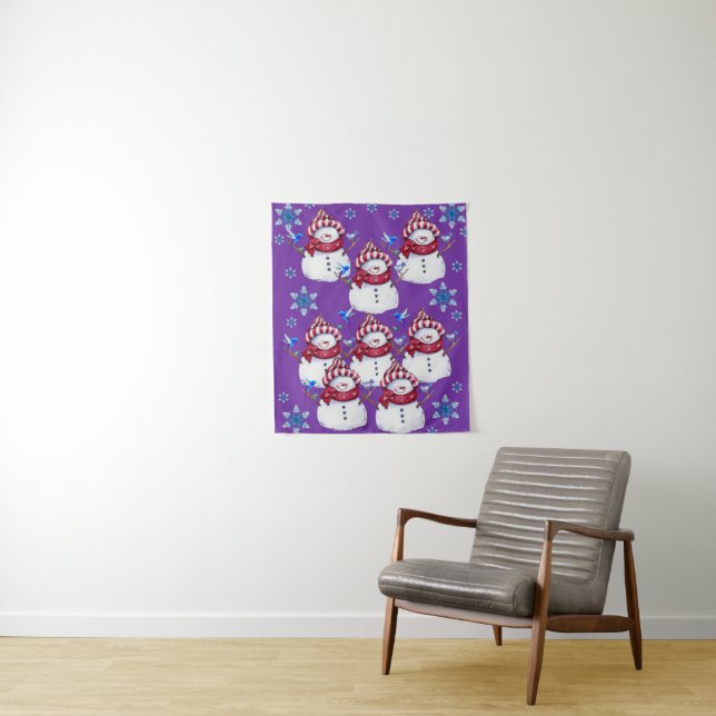 Tapestries Snowman Wandteppich (Beispiel)