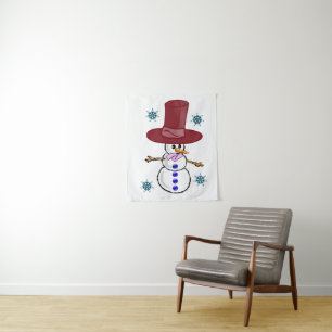Tapestries Snowman Wandteppich