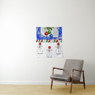Tapestries Snowman Wandteppich