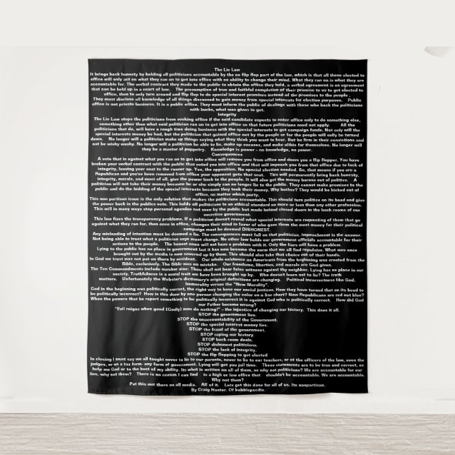 Tapestry, das Liegengesetz Wandteppich (Vorderseite)