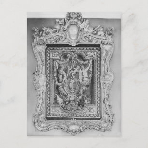 Tapestry des Wappens der französischen Königlichen Postkarte