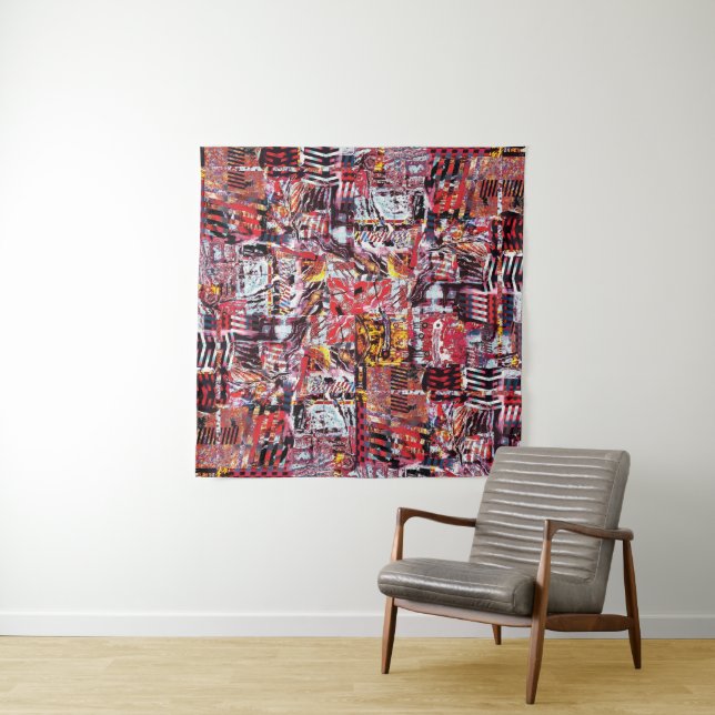 Tapestry – Fragmented Pulse Wandteppich (Beispiel (Horizontal))