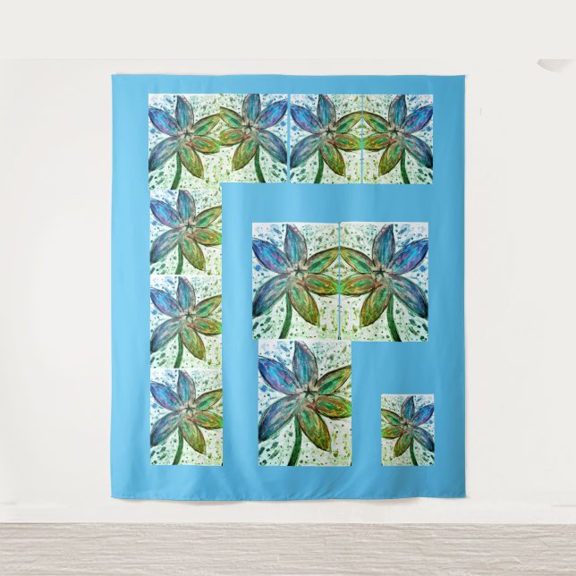 Tapestry Lilium orientalis Wandteppich (Vorderseite)