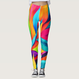 Tapestry-Malerei aus tropischem Leaf Leggings