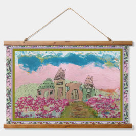 Tapestry - "Once Upon A Time" Wandteppich Mit Holzrahmen