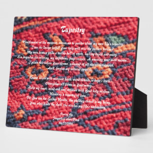 Tapestry Poetry Fotoplatte