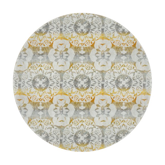 Tapestry Rosette II Schneidebrett (Vorderseite)
