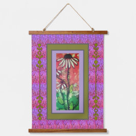 Tapestry - Simple Coneflower Wandteppich Mit Holzrahmen