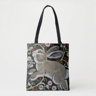 Tapestyle Gray Rabbit Niedlich Tote Bag Weihnachte Tasche