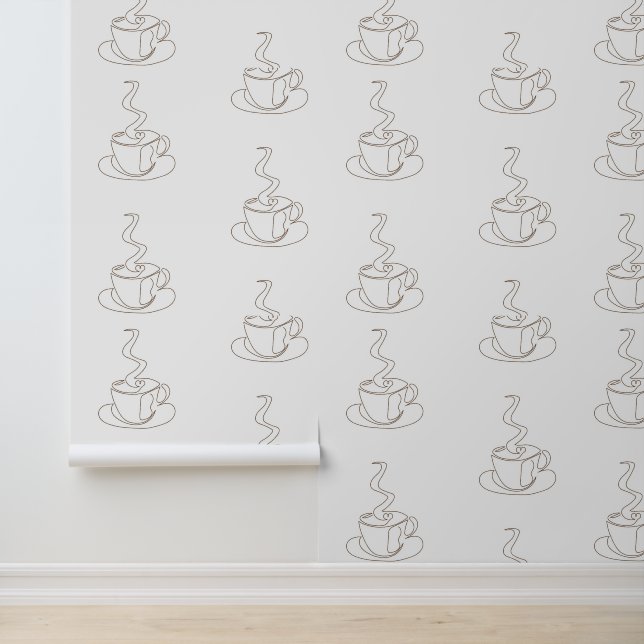 Tapete aus Kaffeetasse (Anwendung)