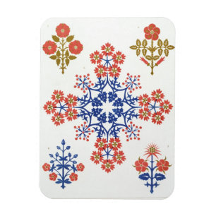 Tapete aus Violiet, Iris und Tulpe, tl Magnet